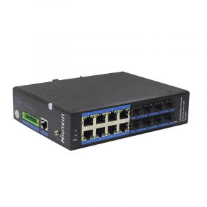 8-port 10/100/1000BASE-TX+8G SFP Managed Industrial Switch