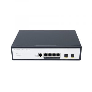 4 Ports 10/100/1000Mbps Managed PoE Switch with 2 Gigabit SFP HX304GPM-2SFP